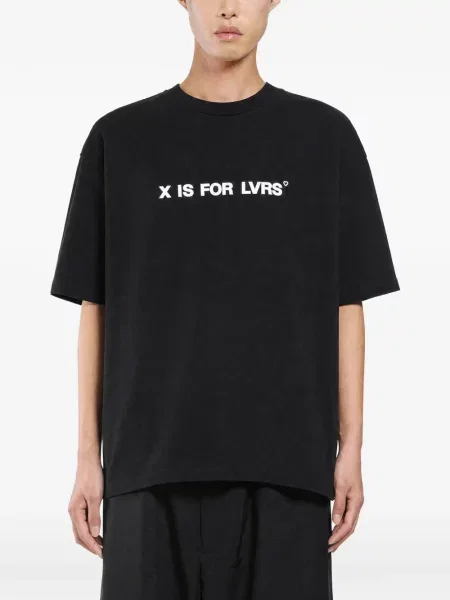 Tricou Adriatique cu motiv cu inimi negru