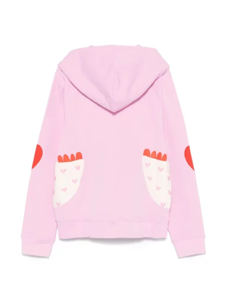 Bluza z kapturem dziecięca Stella Mccartney różowa