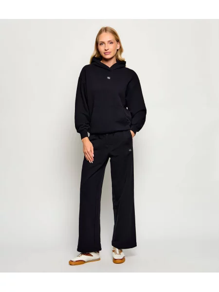 Geacă de blugi Calvin Klein Jeans din material terry negru