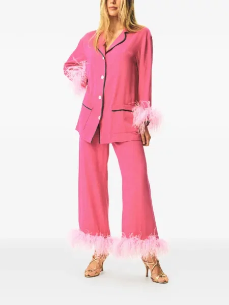 Pijamale Sleeper cu pene roz