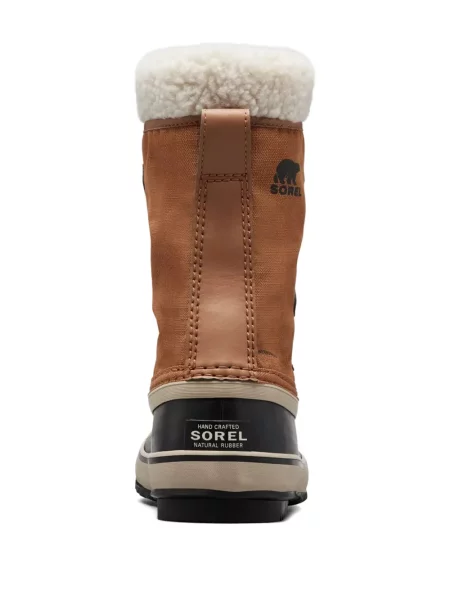Botine Sorel cu șireturi din dantelă maro