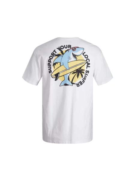 Koszulka Jack & Jones z krótkim rękawem biała