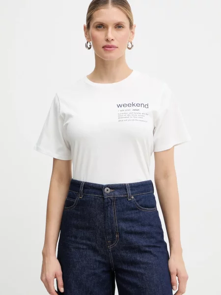 Weekend Max Mara tricou din TENUE alb