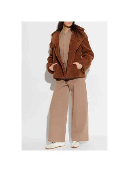 Kurtka Allsaints typu teddy brązowa