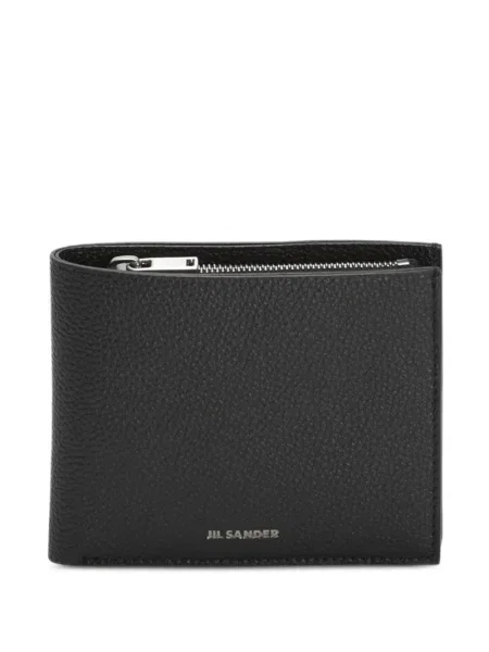 Portofel Jil Sander din piele negru