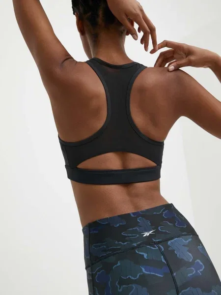 Reebok Sutien sport Lux Bold Racr Bra negru