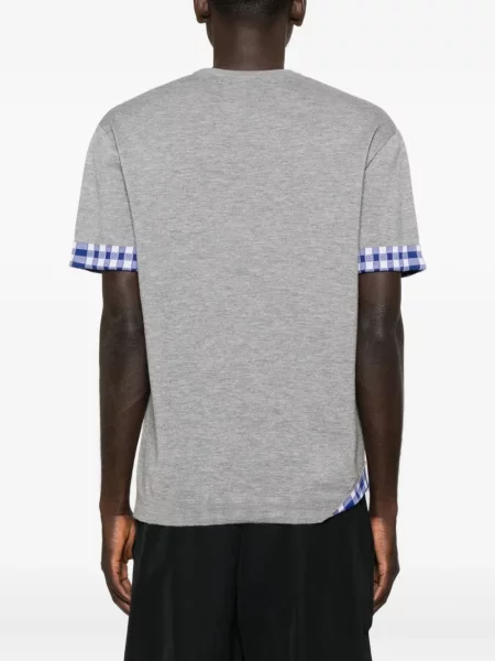 Tricou Loewe în carouri gri