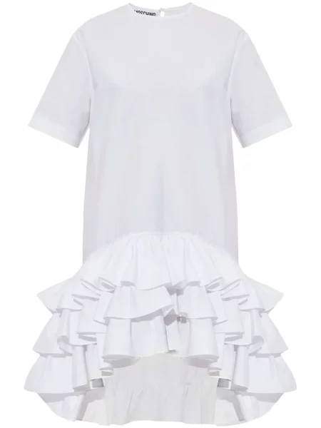 Rochie Moschino cu volane de costum alb