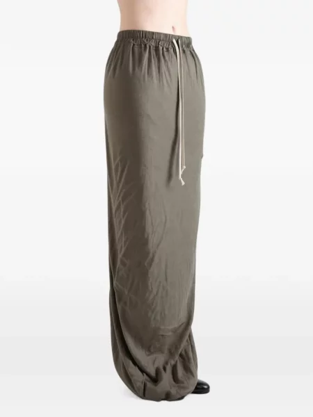 Fusta maxi Rick Owens Drkshdw cu cordon gri