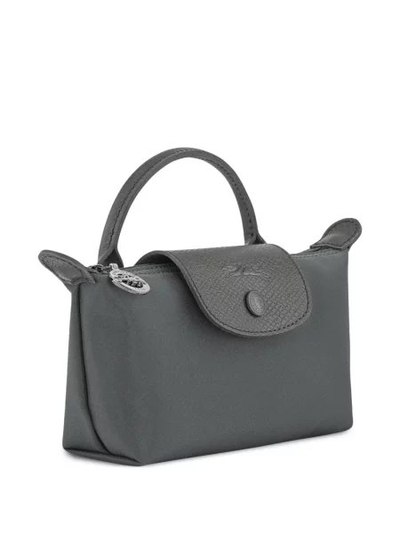 Geantă shopper Longchamp din piele gri