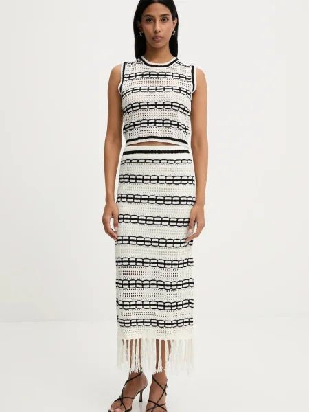 Топ и пола Answear Lab бяло