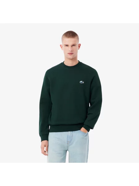 Lacoste Bluza Polarowa Z Krokodylem Landscape zielony