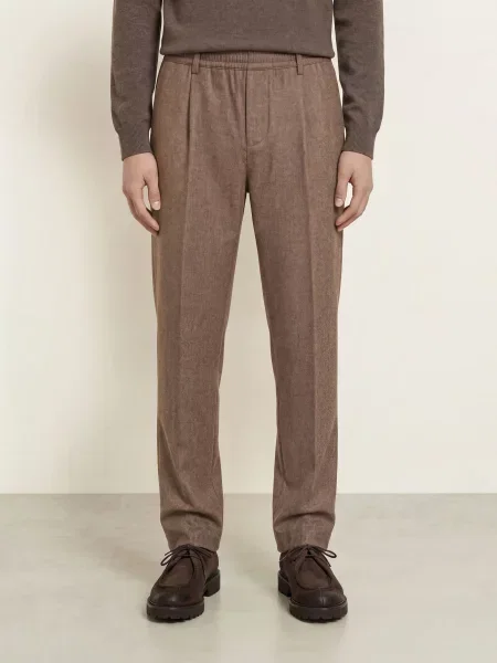Eleventy Chino Kalhoty Regular Fit hnědá