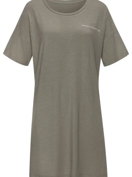 FRENCH CONNECTION Spalna srajca kaki bela