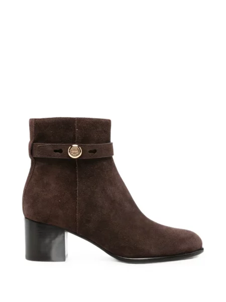 Cizme scurte Tory Burch maro