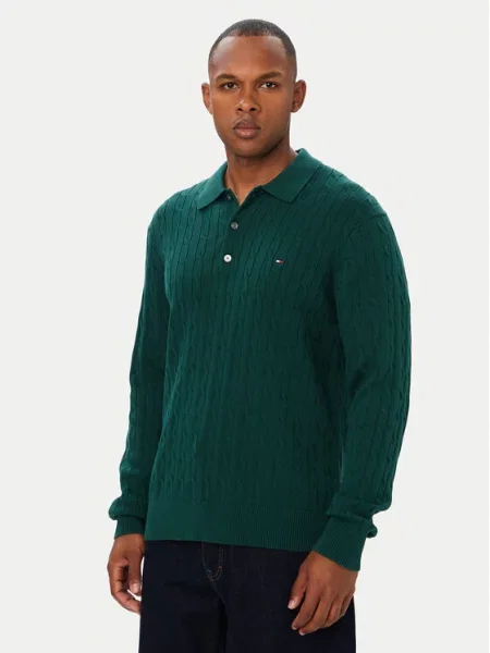 Tommy Hilfiger Πουλόβερ Classic Σκούρο πράσινο