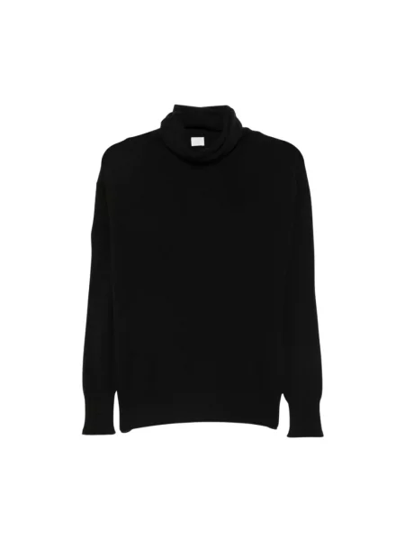 Sweter z golfem C.t.plage z kaszmiru czarny