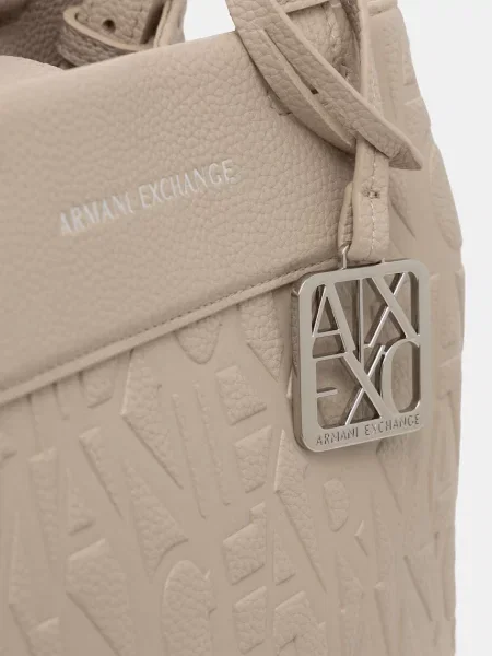 Кожаная сумка шоппер Armani Exchange