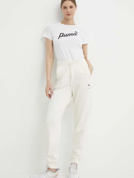 Tepláky Puma BETTER SPORTSWEAR béžová