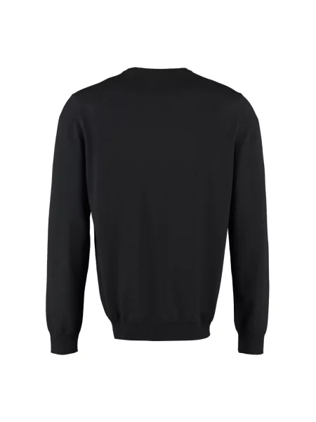 Sweter The (alphabet) wełniany czarny