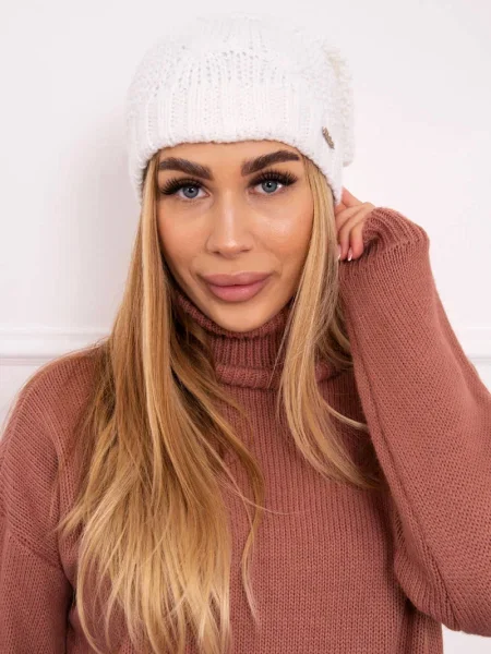 Șapcă Kesi din fleece alb