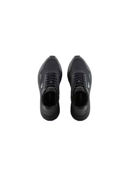 Sneakersy Emporio Armani skórzane czarne
