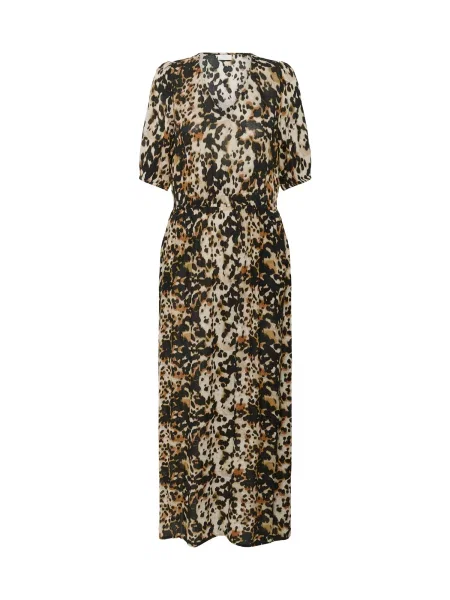 Kaffe Rochie KAIsolde Amber ecru / cappuccino / închis maro