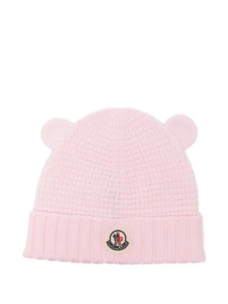 Czapka dziecięca Moncler Enfant różowa