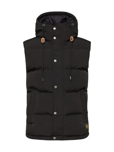 Superdry Vestă EVEREST' negru