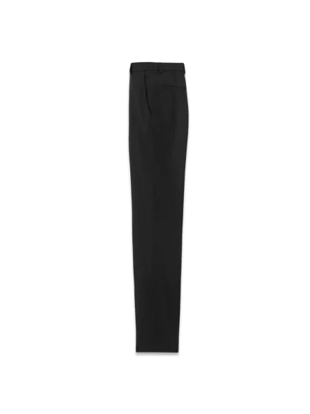 Spodnie Saint Laurent z wysoką talią czarne
