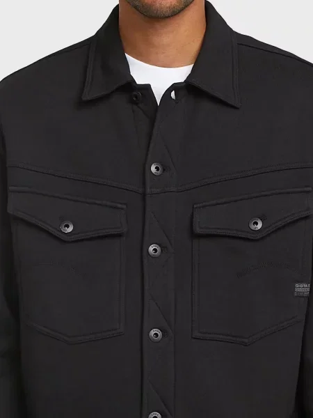 Джинсова куртка G-star Raw чорна