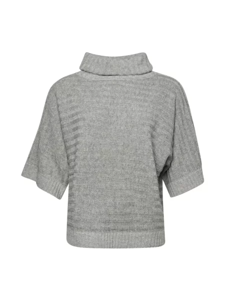 Sweter z golfem Lind do golfa szary