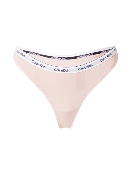 Calvin Klein Underwear Tangice svetlo siva črna / bela roza