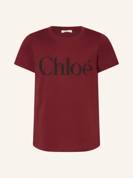 Chloé Tričko tmavě červená černá