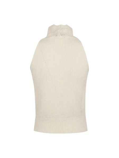 Dzianinowy sweter Ermanno Scervino biały