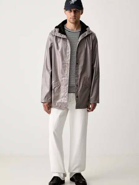 Rains jachetă lungă Jacket W3 maro