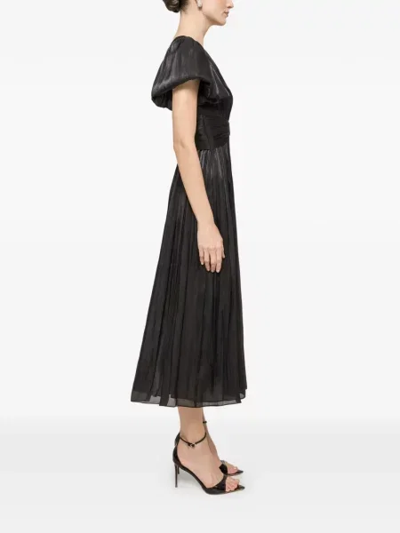 Rochie midi Nissa de cristal de costum negru