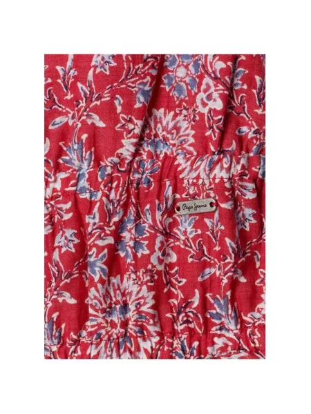Rifľový overal Pepe Jeans červená