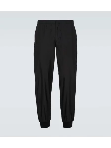 Hedvábné tepláky Prada černé