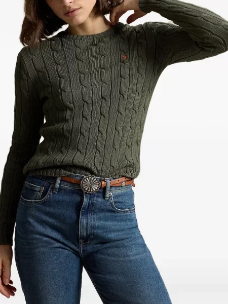Gulerat cămașă Polo Ralph Lauren cu broderie din poplin gri