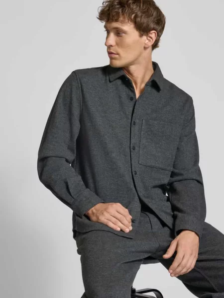 Koszula casualowa o kroju regular fit z kieszenią na piersi Jake*s Studio Men