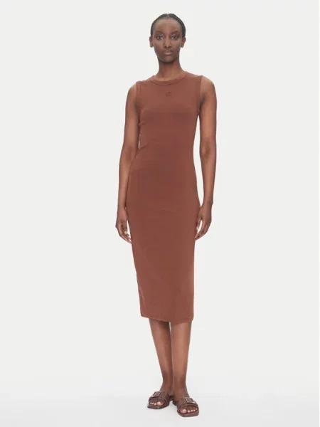 Vsakodnevna obleka Calvin Klein Jeans rjava