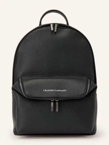 Christian Louboutin Batoh Nostalgic / stříbrná černá