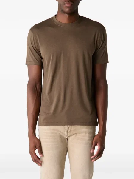 Tricou Tom Ford cu decolteu rotund verde