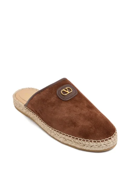 Papuci tip mules Valentino Garavani fără toc maro
