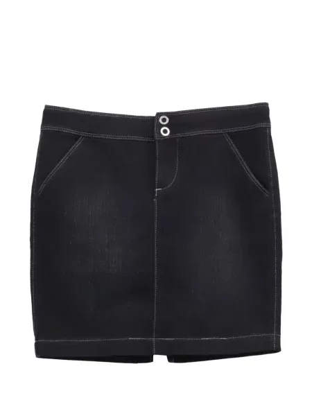 Fusta mini Armani Exchange negru