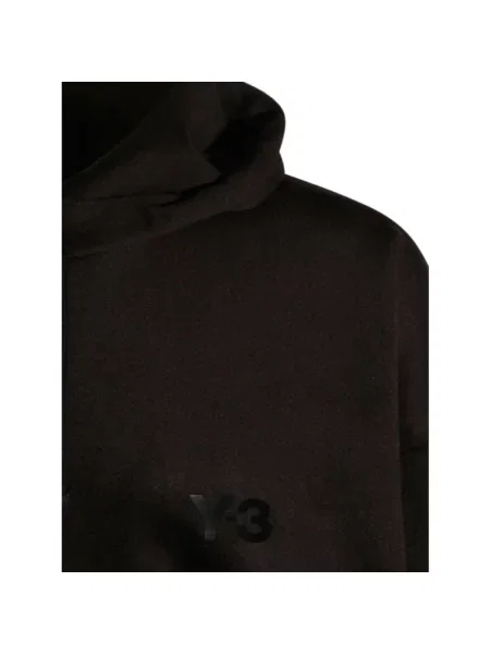 Bluza z kapturem Y-3 z kapturem z logo czarna