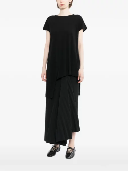 Tricou Yohji Yamamoto asimetric negru