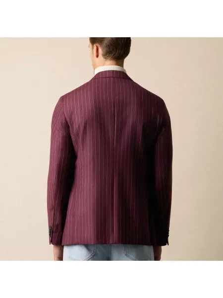 Marynarka Brooks Brothers wełniana w paski czerwona