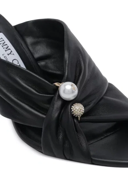 Bőr szandál Jimmy Choo fekete